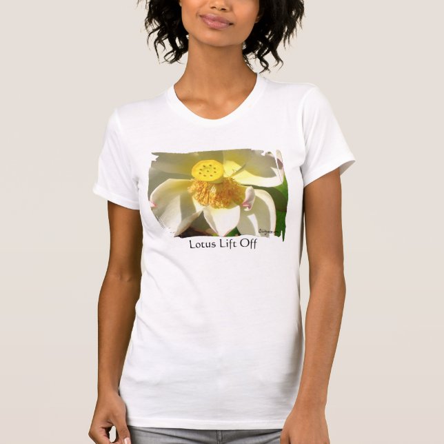Lotus Lift Off Blume T - Shirt (Vorderseite)