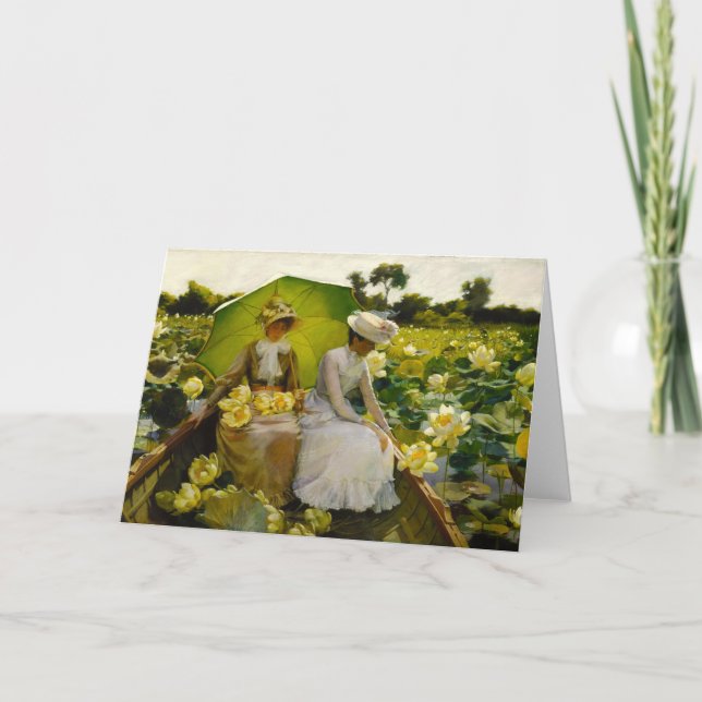 Lotus Lilies | Charles Courtney Curran Karte (Vorderseite)