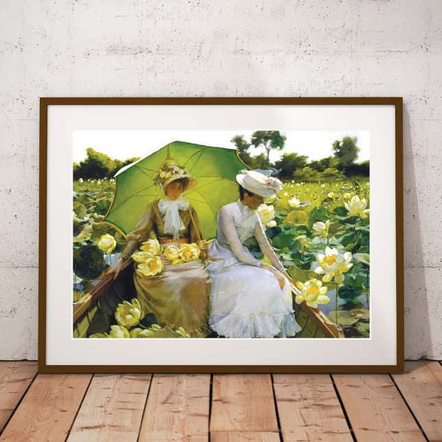 Lotus Lilies Charles Curran Landscape Poster (Von Creator hochgeladen)