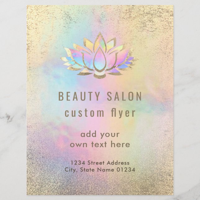 Lotus-Logo-Design Flyer (Vorne)