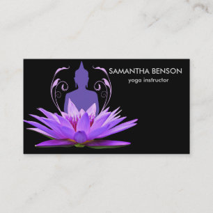 Lotus-Logo für die Blume Yoga Visitenkarte