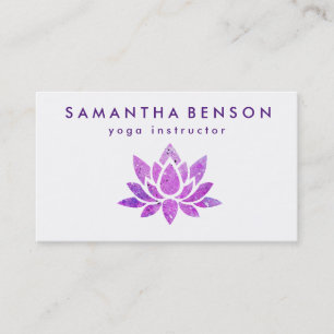 Lotus-Logo für die Blume Yoga Visitenkarte