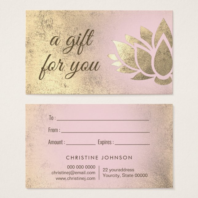 Lotus Logo-Geschenkkarte (Vorne & Hinten)