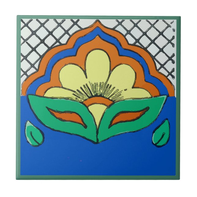 Lotus Look Tiles, Fliese (Vorderseite)