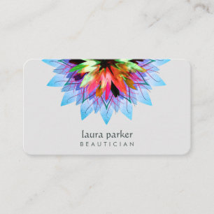 Lotus-Lotus-Blume-Logo für Wasserfarben Klassisch Visitenkarte