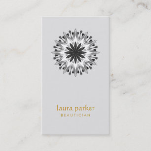 Lotus-Lotus-Blume-Logotherapie Yoga Holistic Visitenkarte