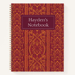 Lotus Luxe TapestPattern - Der weiße Lotus Notizbuch