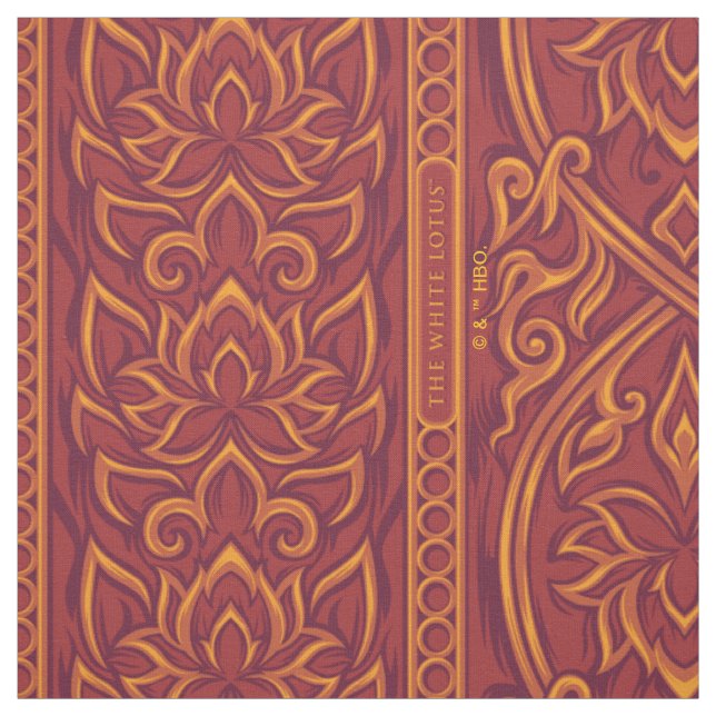 Lotus Luxe TapestPattern - Der weiße Lotus Stoff (Muster)