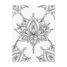 Lotus Mandala Blumenmuster Erwachsene Farbgebung