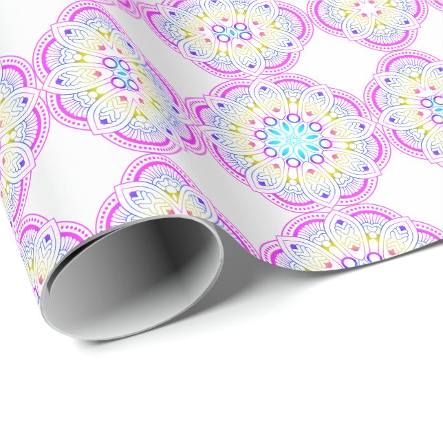 Lotus Mandala Design Geschenkpapier (Rolleneckpunkt)