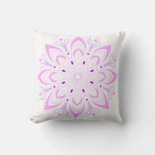 Lotus Mandala Design Kissen
