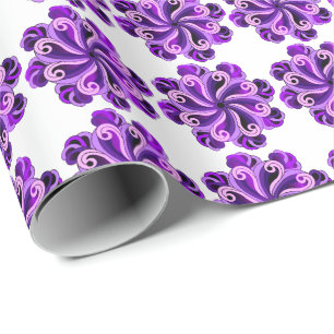 Lotus Mandala Design Wrapping Paper Geschenkpapier