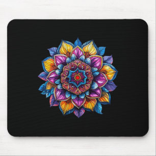 Lotus-Mandala Heilige Geometrie Mousepad
