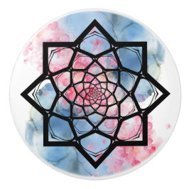 Lotus Mandala Keramikknauf