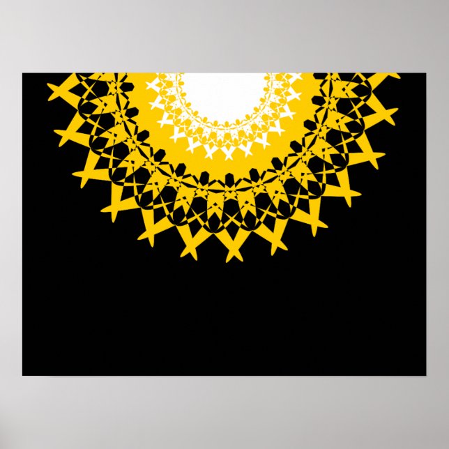 Lotus Mandala Poster (Vorne)