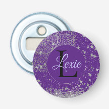 Lotus Mandala Silver Stars Monogram Custom