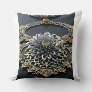 Lotus Marken-Logo Kissen – Elegantes florales Symb