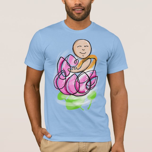 Lotus Monk Meditation T-Shirt (Vorderseite)