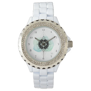 *~* Lotus Moon Stars Heilige Geometrie spirituell Armbanduhr