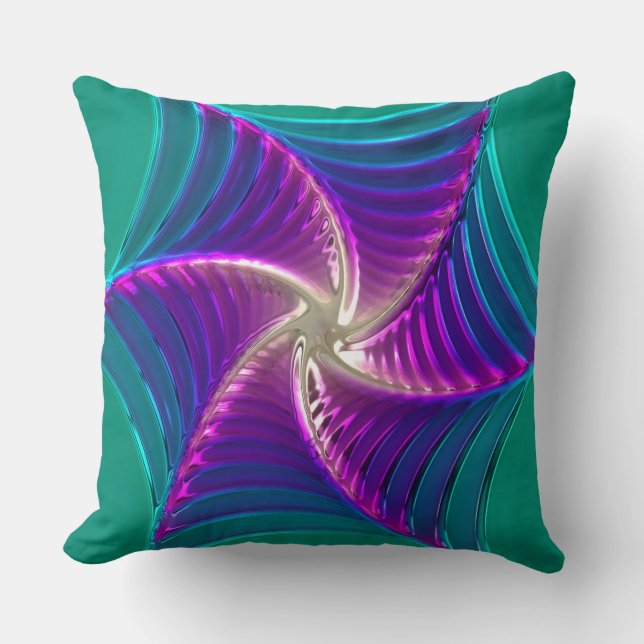 Lotus Motif Verre Art 5A Coussins (Recto)