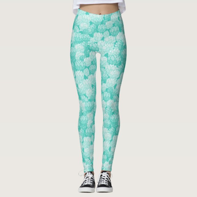 Lotus-Muster 2 Leggings (Vorderseite)