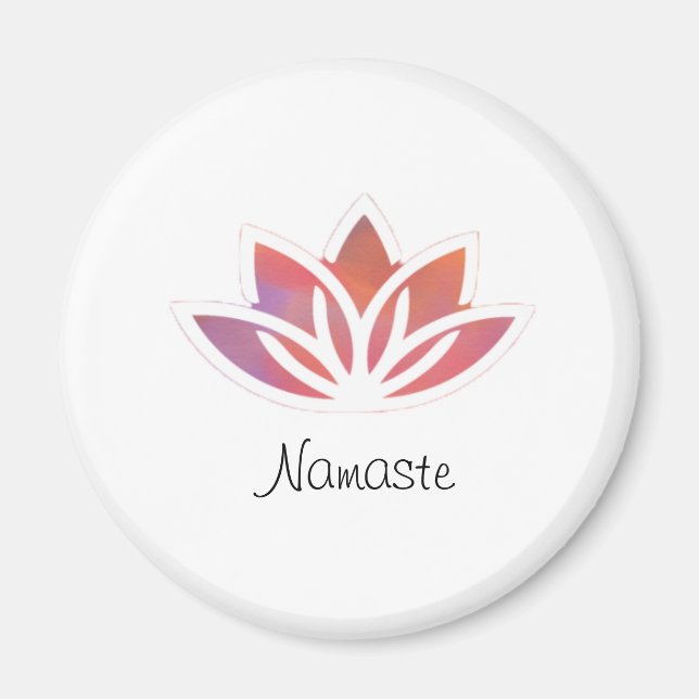 Lotus Namaste Magnet (Devant)