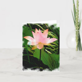 Lotus Notecard Dankeskarte