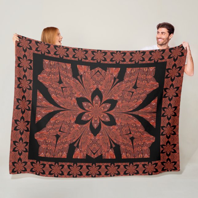 Lotus of the Desert Snow Fleece Blanket (Beispiel)