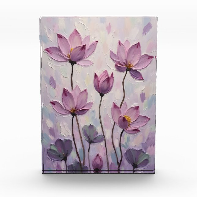 Lotus – Oil Painting Fotoblock (Vorderseite)
