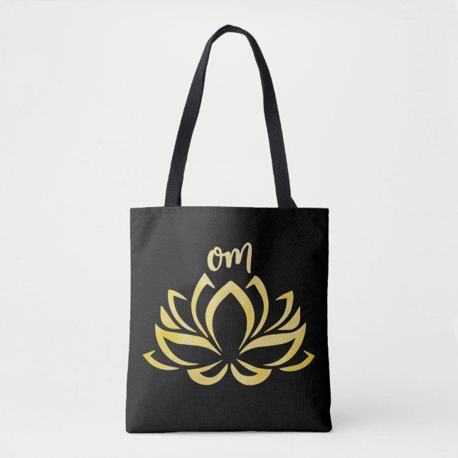 Lotus Om Gold Tasche (Vorderseite)