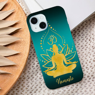 Lotus & Om - Personalisierter Name Minimalistisch Case-Mate iPhone Hülle