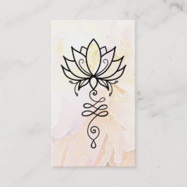 *~* Lotus Ombre Yoga Nirvana Sacred Geometry Visitenkarte