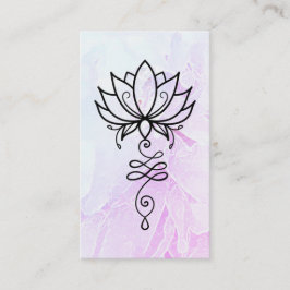 *~* Lotus. Ombre Yoga Sacred Geometry Nirvana  Visitenkarte