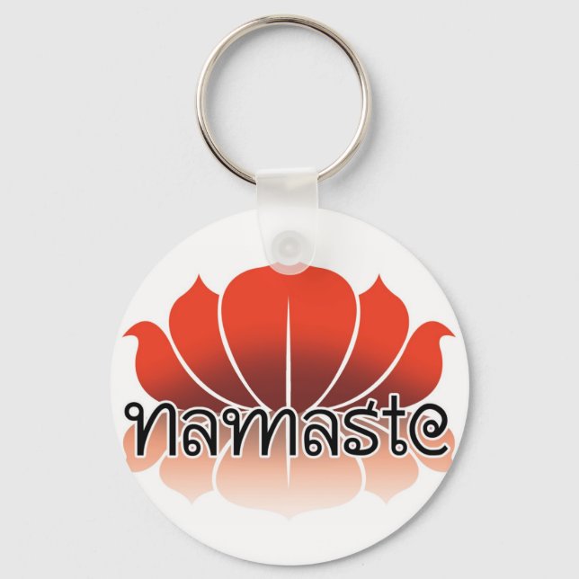 Lotus Orange Schlüsselanhänger (Vorderseite)