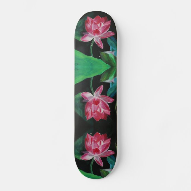Lotus Painting Skateboard (Vorderseite)