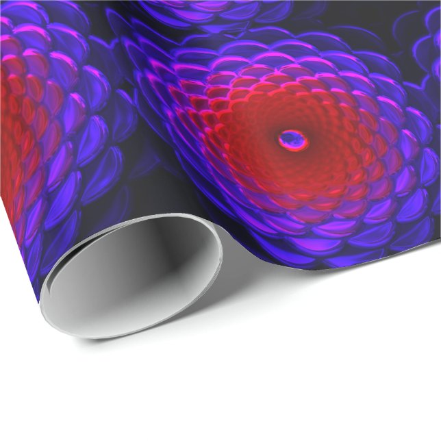 Lotus Pattern Glas Art 3B Wrapping Paper Geschenkpapier (Rolleneckpunkt)