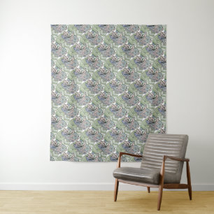 Lotus Pattern Tapestes Wandteppich