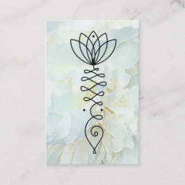 *_* Lotus Peony Heart Nirvana Massage Reiki Yoga Visitenkarte