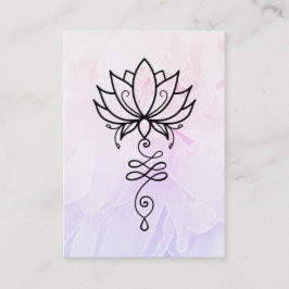 *~* Lotus Peony Nirvana Sacred Geometry Visitenkarte