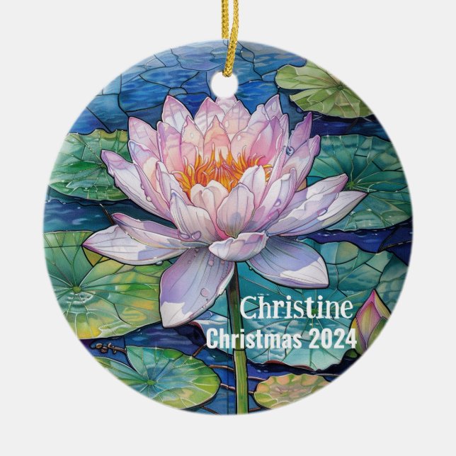 Lotus Personalisiert Lotus Ornament (Vorne)
