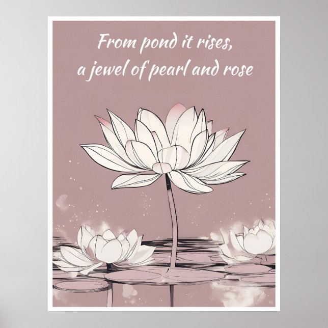 Lotus Print Poster (Vorne)