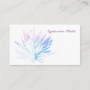 Lotus, Reiki, Spirituelle, Wasserfarben Visitenkar Visitenkarte