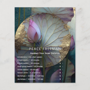 Lotus Reverie Lotus-Blumendesign Flyer