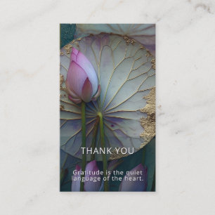 Lotus Reverie   Lotus-Blumendesign Visitenkarte