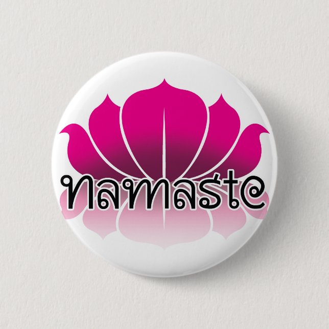 Lotus-Rosa Button (Vorderseite)