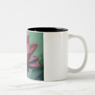 Lotus rose Noir 325 ml Mug à deux tons