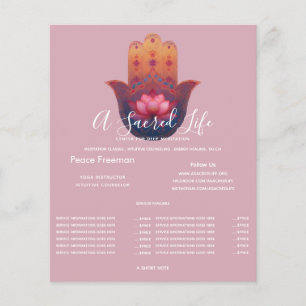 Lotus-Segen Hamsa-Hand Flyer