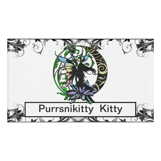 Lotus Shadow Fairy Namenschild (Vorderseite)