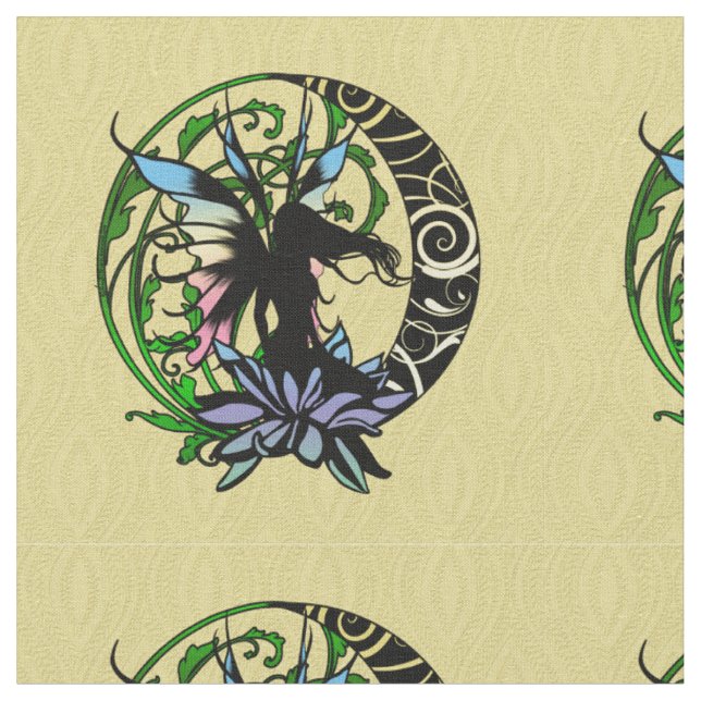 Lotus Shadow Fairy Stoff (Nahaufnahme)
