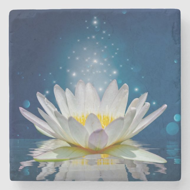 Lotus Steinuntersetzer (Vorderseite)